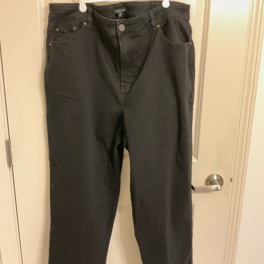 Universal Standard Donna High Rise Curve Jeans size 22 Black NWOT